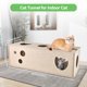thumbnail image 2 of Túnel de gato para gatos de interior cueva transformable tubos y túneles de juego de gatitos de fieltro juguete Peekaboo con agujeros interactivos, 2 of 7
