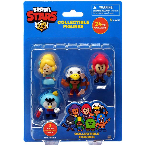 Brawl Stars Mini Figure Piper, Mr. P, Bo, Colt & 1 Mystery Figure 5