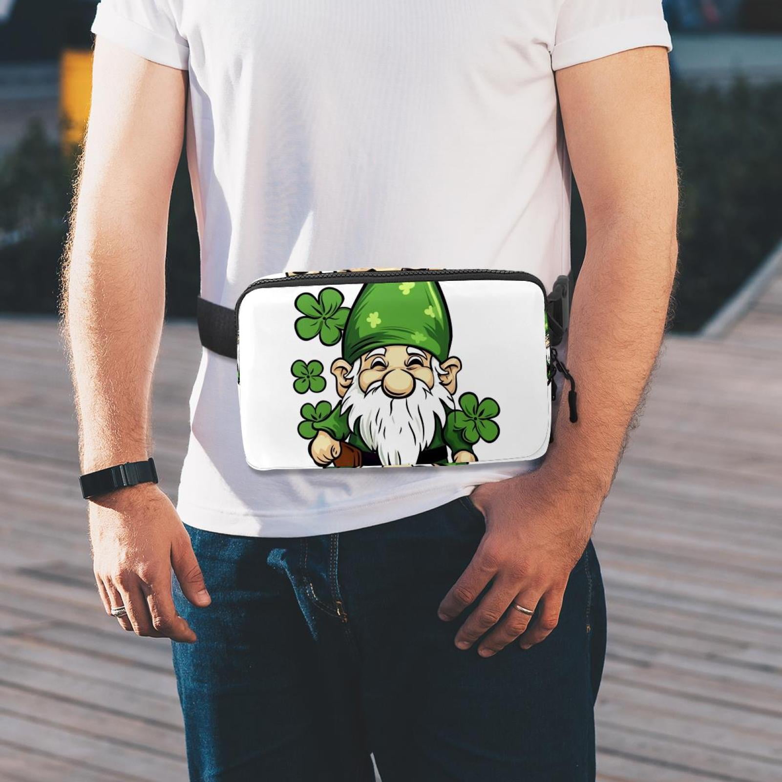 Saint Patrick's Day Lightweight Adjustable Belt Bag with Extension Strap - Unisex Running Waist Bag