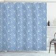 thumbnail image 1 of Ambesonne Turtle Shower Curtain, Turtle with Mollusk, 69"Wx75"L, Pale Blue and White, 1 of 3