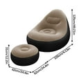 thumbnail image 2 of BOBOMOTI Inflatable Lounge Chair Portable Inflatable Couch for Camping Lazy Couch Cozy Sleeping Camping Sofa Bed, 2 of 3