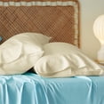 thumbnail image 4 of Juego de 2 fundas de almohada Bedsure Cooling Queen Size, color crema, 4 of 8
