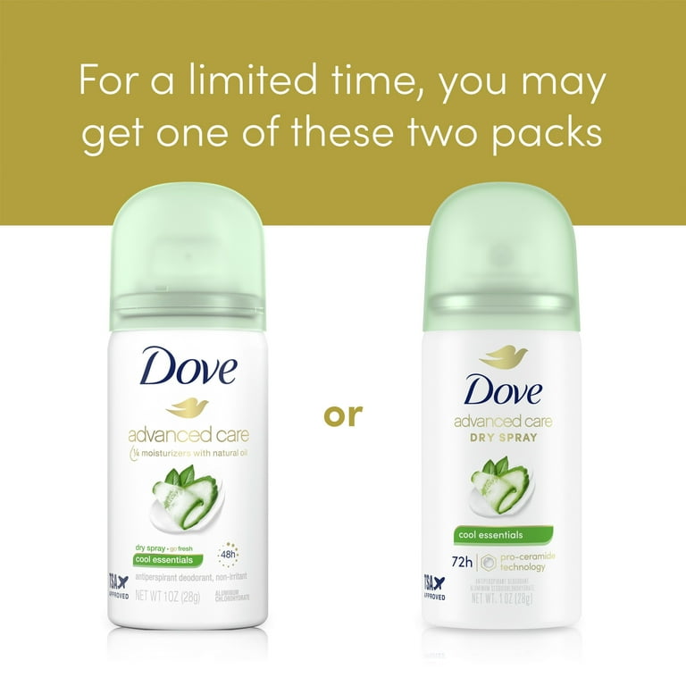 2 Pack - Dove Advanced Care Travel Size Deodorant Spry - Cool