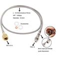 thumbnail image 1 of Luckyn Adapter High Pressure Hose for Blue Home Water Carbonators CO2 Transfer, 1 of 9