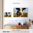thumbnail image 3 of Elephant Stock Cow Selfie Wall Art - Horizontal Canvas Wall Art - Living Room Wall Decor - Animal Canvas - Black And Beige Decor - 12" x 8", 3 of 4