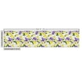 thumbnail image 3 of Ambesonne Spring Fabric by the Yard Upholstery, Pansy Flowers Bouquet Motif, 5 Yards, Green Violet and Yellow, 3 of 5