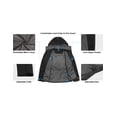 thumbnail image 5 of Men's Waterproof Rain Jacket, Lightweight Rain Coat, Raincoat with Hood for Golf Hiking (Black XL), 5 of 7