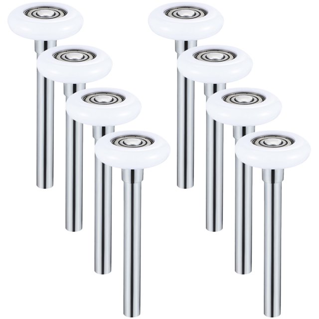 OULII 8Ensemble Rouleau de Remplacement Silencieux en Nylon Acier pour Porte de Garage Fonctionnement Fluide 10.5X4.5Cm