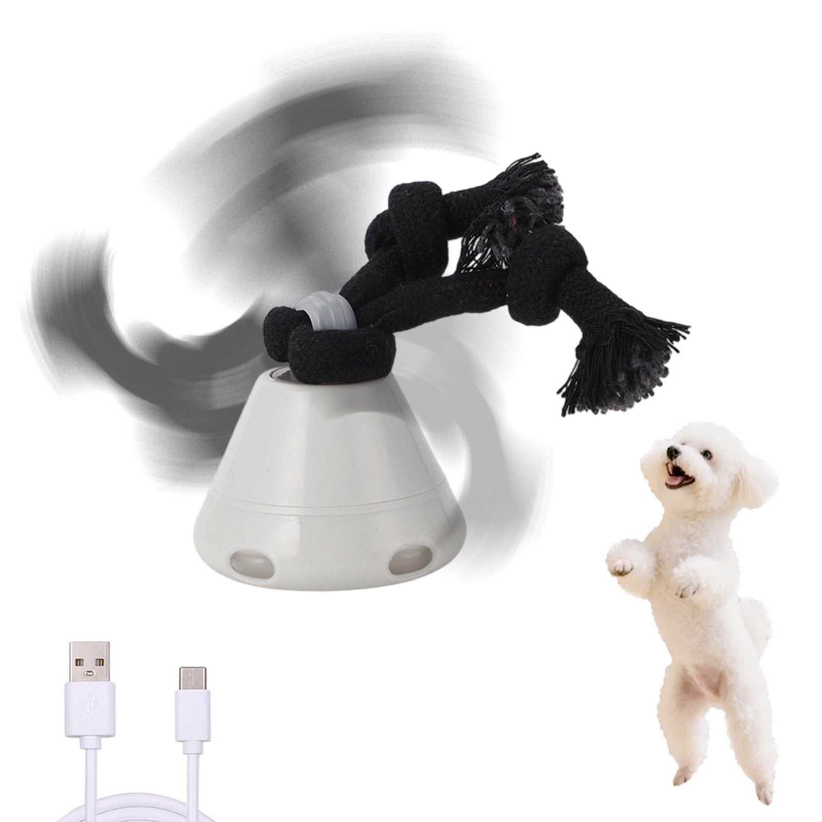 Interactive Motion Activated Pet Toy Rechargeable Rolling With LED Light For Dogs And Cats Indoor Activity Entertainment