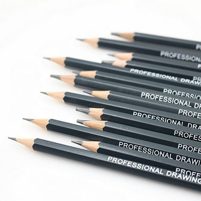 VICOODA Graphite Drawing Pencils and Sketch Set (14Piece Kit), 1B 6H