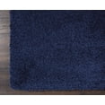 thumbnail image 5 of Nourison Malibu Shag Solid Shag Navy 6'7" x 9'6" Area Rug, (7' x 10'), 5 of 8