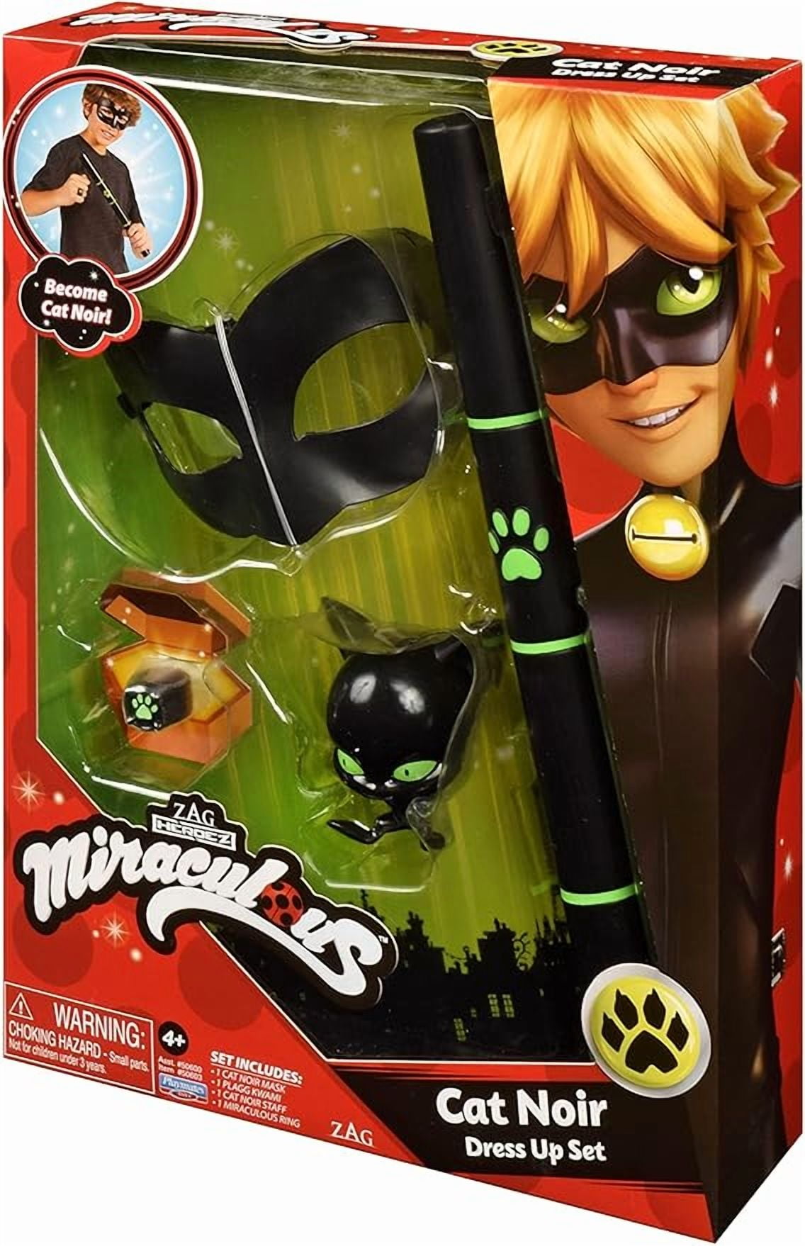 Playmates Toys Miraculous Roleplay Costume Cat Noir for Ages 4 plus