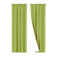 thumbnail image 4 of Gorgeous Home Linen Set of 2 Panels Matte Finish Lime Green Solid Window Curtain Rod Pocket R64 84 Length, 4 of 5