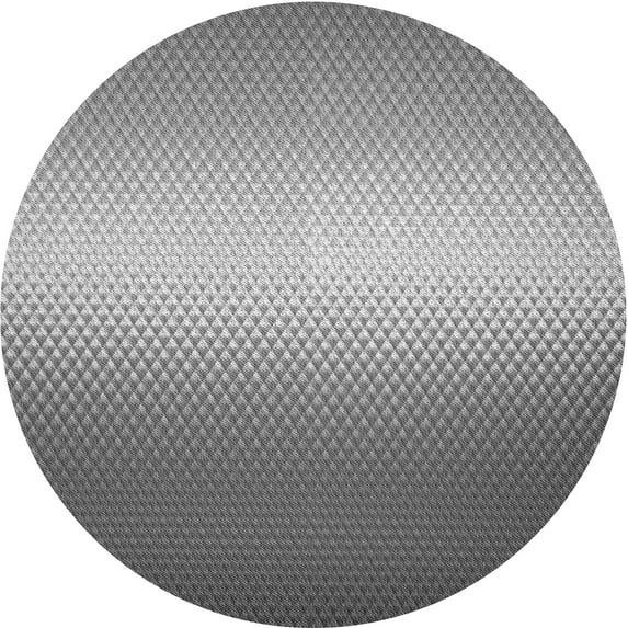 Ahgly Company Indoor Round Patterned Gray Cloud Gray Area Rugs, 6' Round