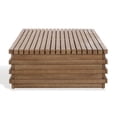 thumbnail image 5 of Safavieh Tortuga Mid-Century Wood Outdoor Coffee Table, Natural, 5 of 12