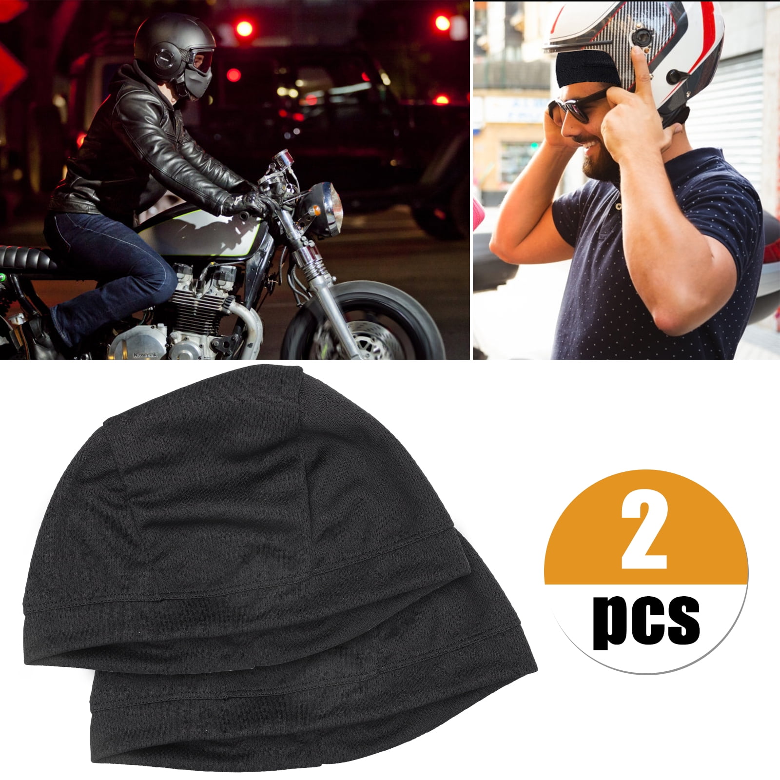 TSV 2/4PCS Warm Skull Cap Under Helmet Liner, Moisture