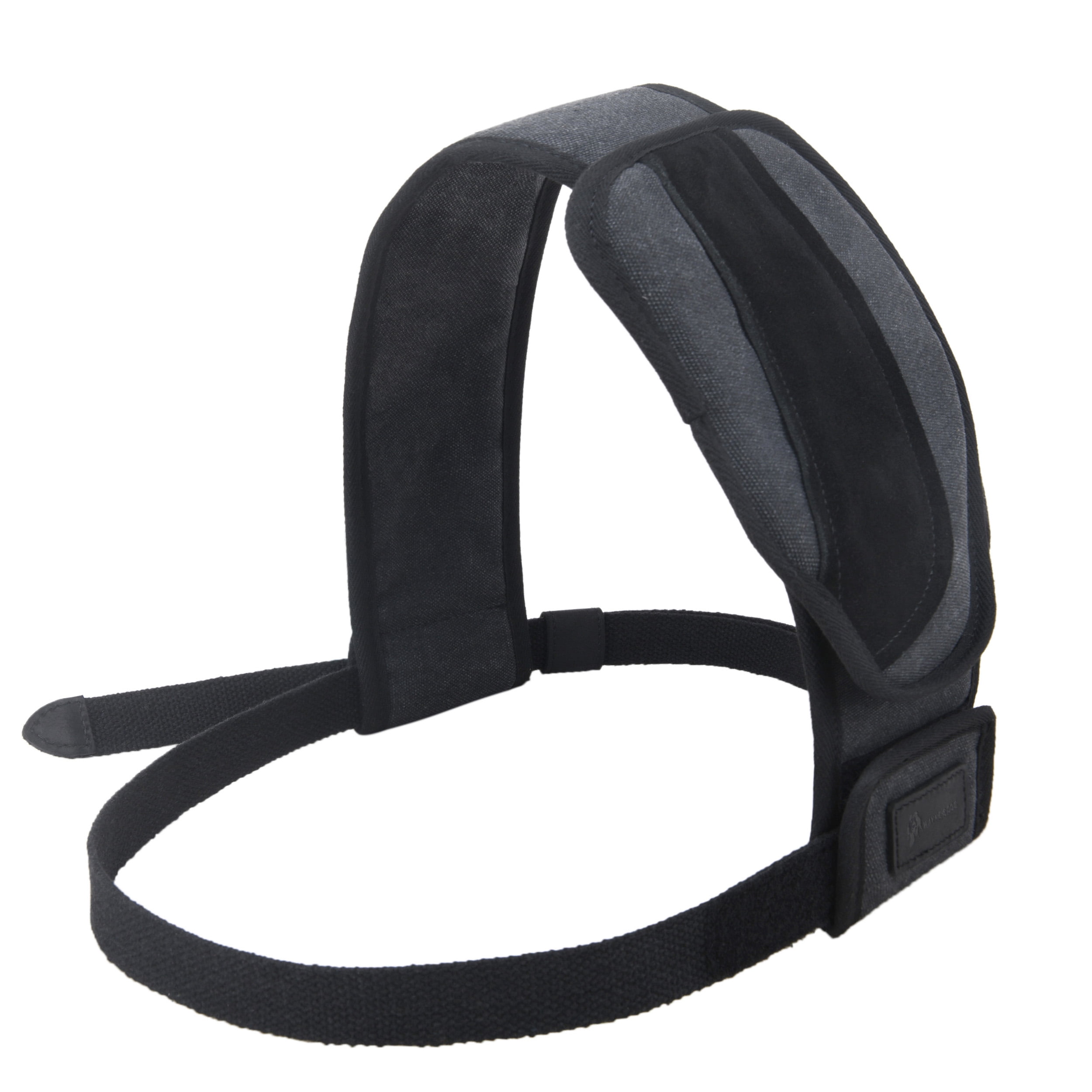 Black Canvas Leather Shooting Right Shoulder Recoil Pad , Shoulder Shield Protection for Right Chest