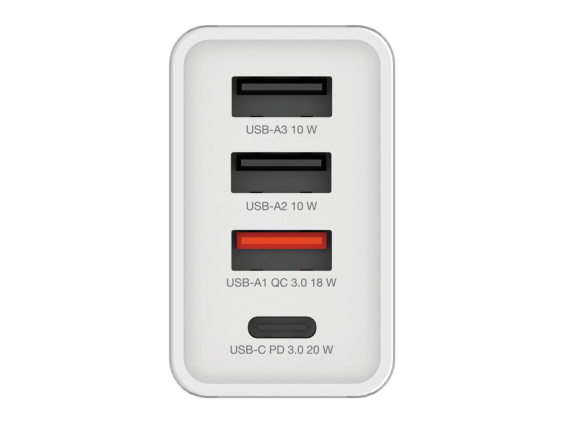 Verbatim 30W 4-Port USB Wall Charger - White (70772)
