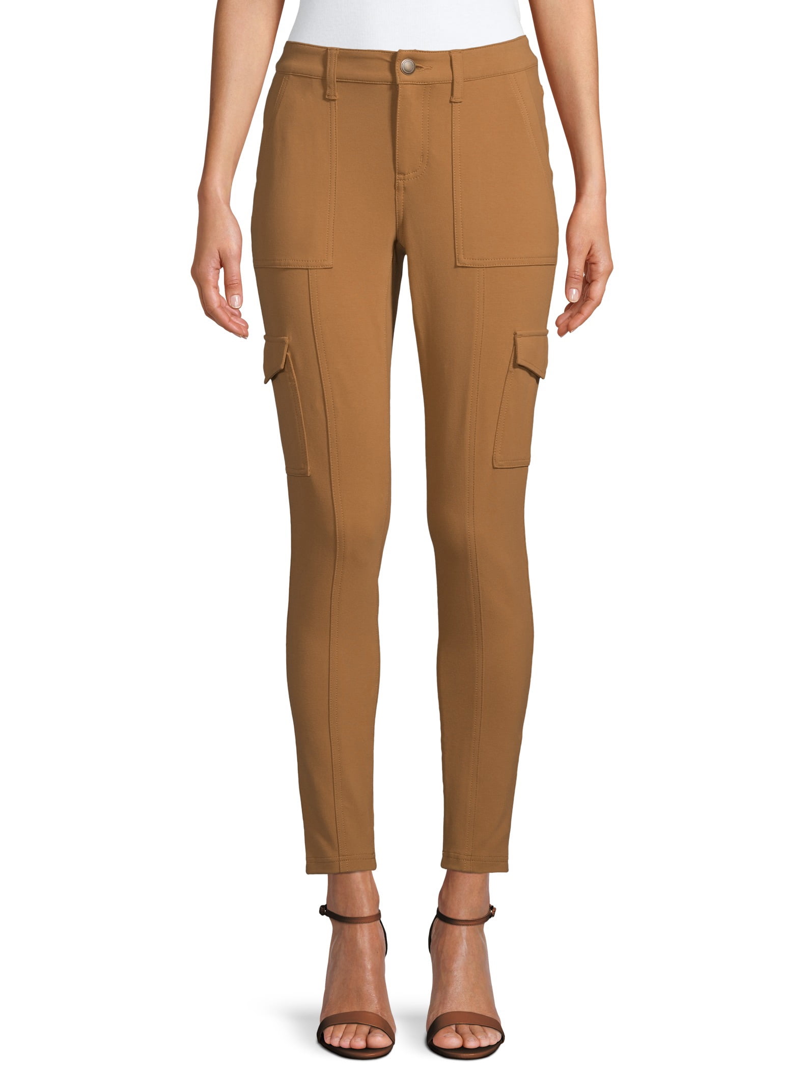 Time and Tru - Time and Tru Women's Knit Skinny Cargo Pant - Walmart.com - Walmart.com