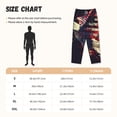 thumbnail image 4 of Lsque Watercolor Bald Eagle Print Women's Pajama Pants, Lounge Pant - Comfortable Home Wear,Elastic Waistband, Stylish Design-Medium, 4 of 9