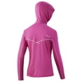 thumbnail image 2 of Huk Women's Icon X Rose Violet Medium 1/4 Zip Performance Long Sleeve Hoodie, 2 of 2