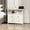 WHITE, variant on 27 inch White Wide Night Stand with Charging Station, Bedside Table with Open Shelf, 2 Drawers Small Wood Dresser, Modern Wood Nightstand for Bedroom/Living Room