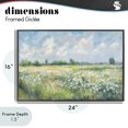 thumbnail image 4 of Stupell Industries Traditional Daisy Field Landscape Impression Black Framed Giclee Art, 24 x 16, by Creative Studio, 4 of 8