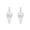 White crystal, variant on 2Pcs Natural Stone Crystal Pendulum Pendant Hexagonal Quartz Reiki Healing Charm-Rose quartz