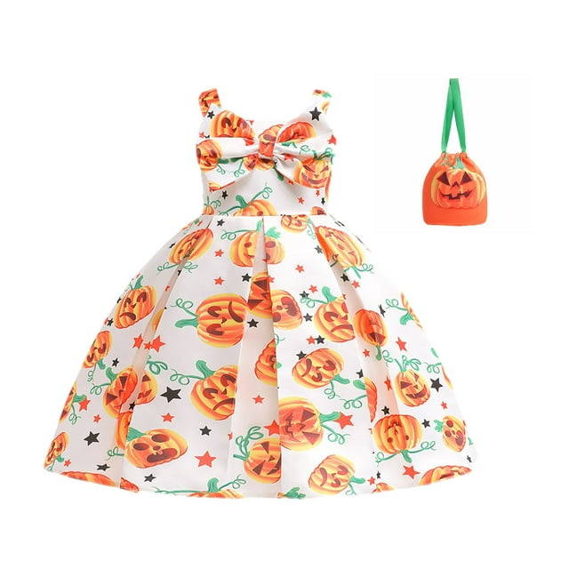 Vestido Para Niñas Ropa Para Niñas Bebés Falda De Gasa Para Niños Festival Cosplay Vestido De Mascarada Blanco Odeerbi LM103-10555