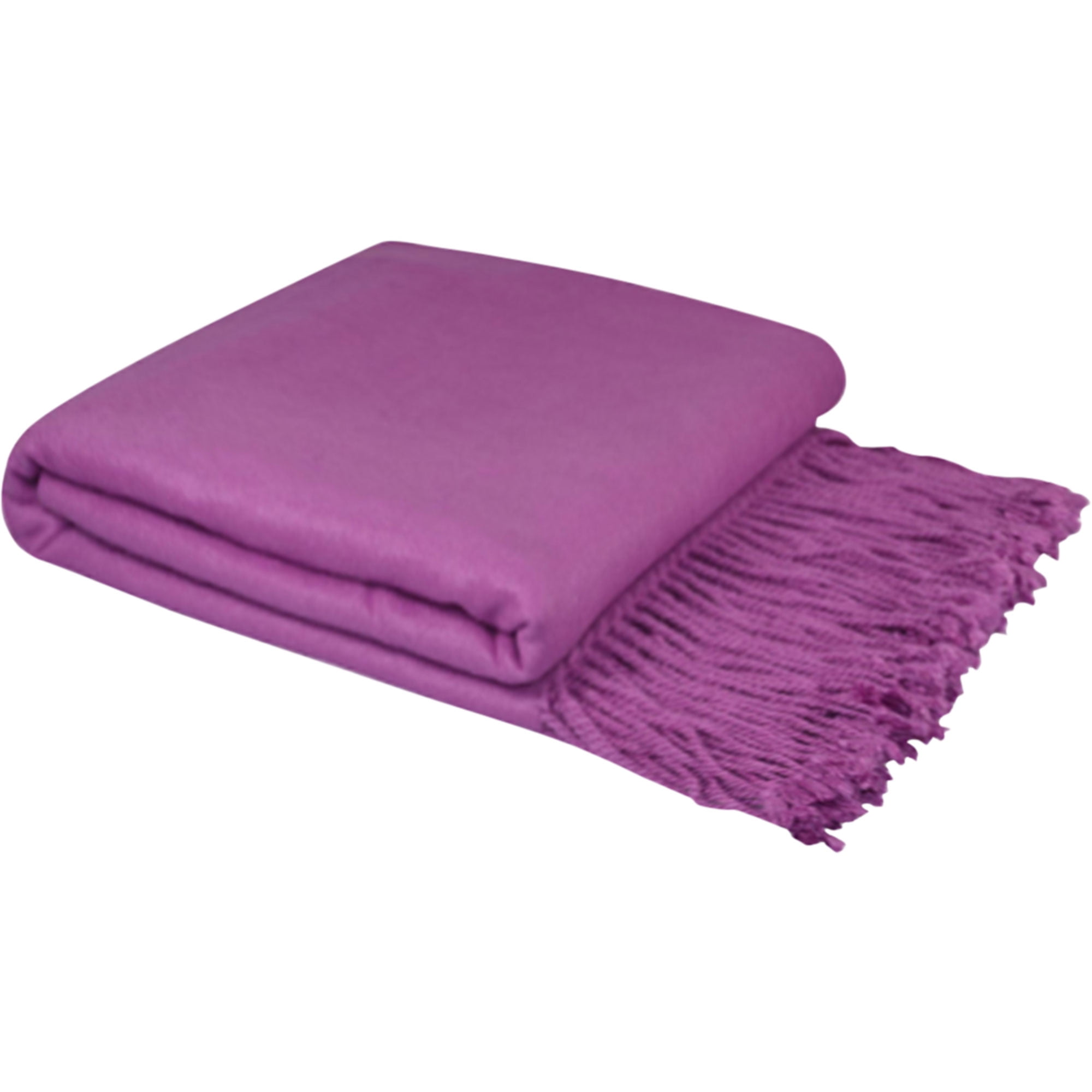 Unique Bargains Viscose Decorative Throw Blanket, 50" x 65" Orchid