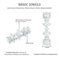 thumbnail image 5 of Rosec Jewels Lab Created Diamond Eternity Ring - Designer Wedding stacking Ring - EF-VS Grade, 14K White Gold, US 10.00, 5 of 8