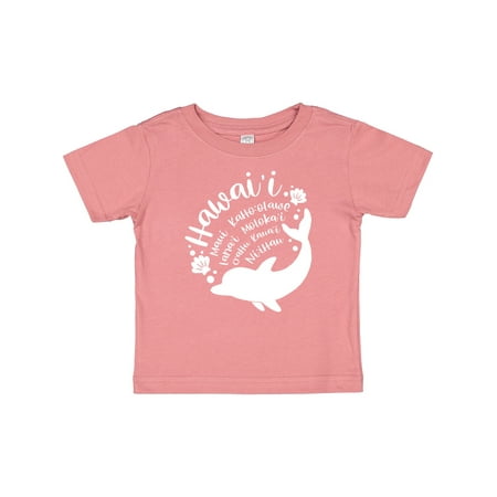 

Inktastic Hawaii Islands with Dolphin Boys or Girls Baby T-Shirt