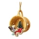 thumbnail image 4 of 2x Adorno Colgante de Perro de Navidad, Estatuas Colgantes de de Navidad, Decoración Colgante de Navidad Linda, Estatua de Perro de de 2 piezas, 4 of 8