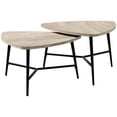 thumbnail image 2 of Multi-functional 2-piece Table Set with Warm Taupe Finish for Living Room Office and Family Room, 2 of 3