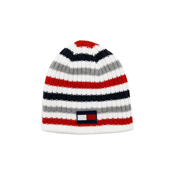 Gorro Tommy Hilfiger para niños, blanco, reversible, talla única