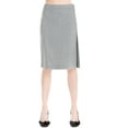 thumbnail image 3 of Max Studio London Womens Pleated Pencil Skirt, Black, 6, 3 of 5