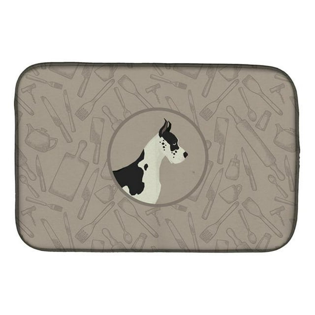 Carolines Treasures CK2189DDM Great Dane in the Kitchen Dish Drying Mat