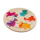thumbnail image 1 of Rompecabezas de animales de madera Rompecabezas de madera Aprendizaje temprano Actividades de aprendizaje preescolar Dinosaurio, 1 of 9