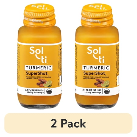 (2 pack) Sol-Ti SuperShot Turmeric Living Beverage 2.1 fl oz