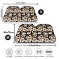 thumbnail image 3 of Honeii Retro Hydrangeas Print Car Sunshade for Windshield,Car Cover Sunshade Protector,Foldable Front Window Sun Visor,Fits Cars, SUVs, Trucks, 3 of 6