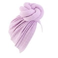 thumbnail image 2 of Ukumplol Hair Scarf for Women Beanie for Women Head Scarf Hat Cap Hair Scarf Turban Head Wrap Turban Hats Headwear Hats for Women Purple 1 One Size, 2 of 3