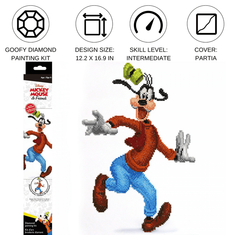 THE WOLT DISNEY COMPANY エッチングアート アルミアート Diamond Dotz Goofy Disney Diamond Painting Kits for Adults