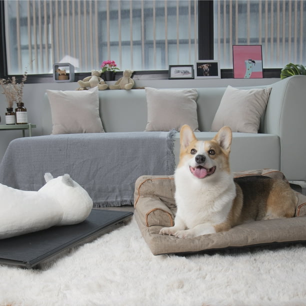 Orthopedic Pet Dog Bed For Elderly Dogs Or Puppies Deluxe Oxford Fabric Lounge Dog Sofa W Adjustable Backrest Armrest Scratch Resistant Oxford Fabric Cover Ultra Strong Structure 110lbs S1342 Walmart Com Walmart Com