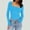 Blue, variant on Tittly T Shirts for Women Basic Tees Women Long Sleeve Crop Tops For Women Slim Fit Going Out Tops Tight Tee Shirts Girl Aesthetic Clothes Tshirts Shirts Long Sleeve Shirts for Women Blue L