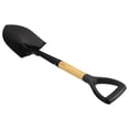 thumbnail image 1 of Unique Bargains Pelle de Jardin Ronde Pointue Outils de Jardin avec Poignée en D Noir Jaune, 1 of 5