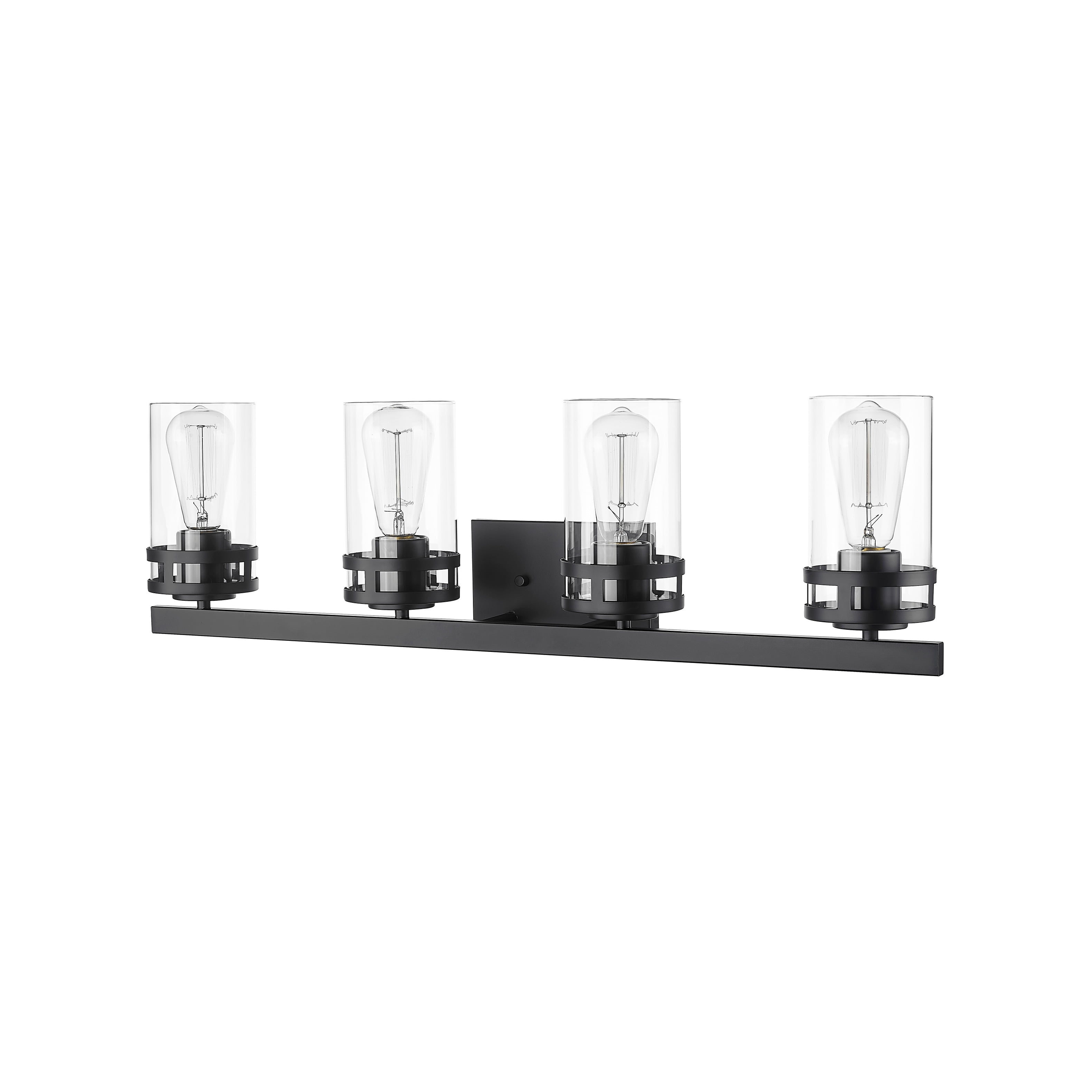 Millennium Lighting  Lunden 2/3/4 Light Vanity Fixture in Matte Black 4 Light - Matte Black