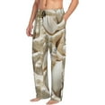 thumbnail image 2 of Uemuo Starfish and Sea Shells Pattern Men's Wide Leg Palazzo Lounge Pants with Pockets Light Weight Loose Comfy Casual Pajama Pants-X-Large, 2 of 9