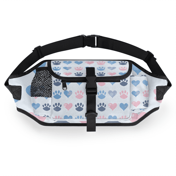 Adjustable Waist Pack for Pet Training, Hands-Free Dog Walking Bag with Multiple Pockets for Storage, Dog Walking, Hiking, and Outdoor Adventures