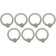 thumbnail image 4 of Urbanest Curtain Rings with Eyelets, 1.5" Inner Diameter, Set of 7 - Pewter, 4 of 6