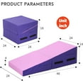 thumbnail image 7 of PayLessHere Folding Incline Mat - 48x24" Tumbling Mat for Gym, Yoga & Home, Indoor/Outdoor，Pink, 7 of 7